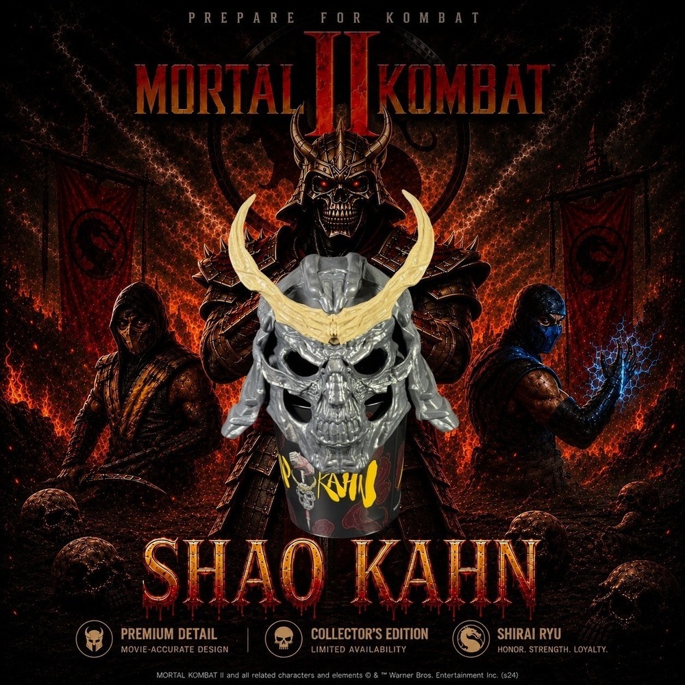 Mortal Kombat 2 Shao Kahn Popcorn Bucket AMC Theaters Exclusive